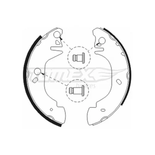 Sada brzdových čeľustí TOMEX Brakes TX 20-81