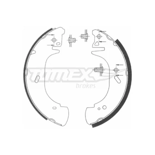 Sada brzdových čeľustí TOMEX Brakes TX 20-89