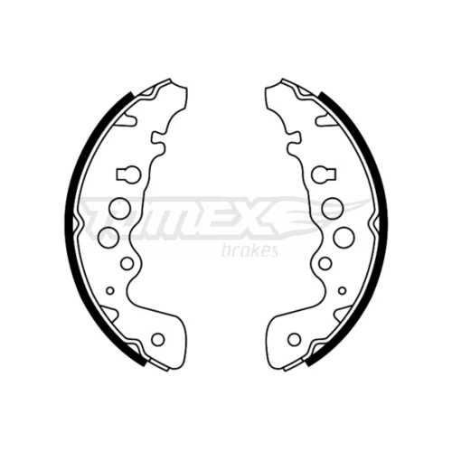 Sada brzdových čeľustí TOMEX Brakes TX 22-04