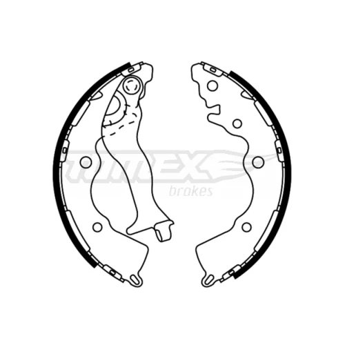 Sada brzdových čeľustí TOMEX Brakes TX 22-35