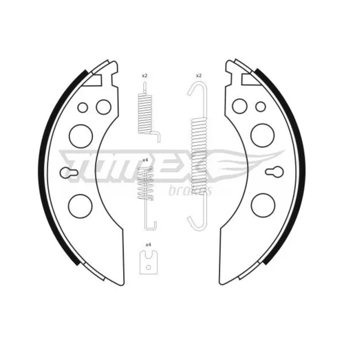 Sada brzdových čeľustí TOMEX Brakes TX 23-39