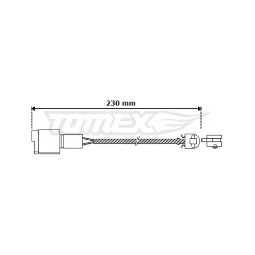 Výstražný kontakt opotrebenia brzdového obloženia TOMEX Brakes TX 30-28