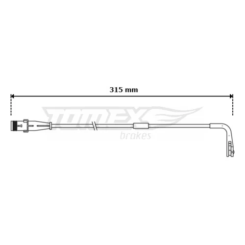 Výstražný kontakt opotrebenia brzdového obloženia TOMEX Brakes TX 30-94
