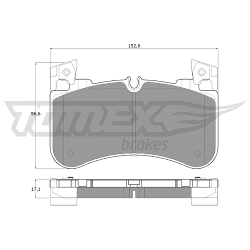 Sada brzdových platničiek kotúčovej brzdy TOMEX Brakes TX 19-53