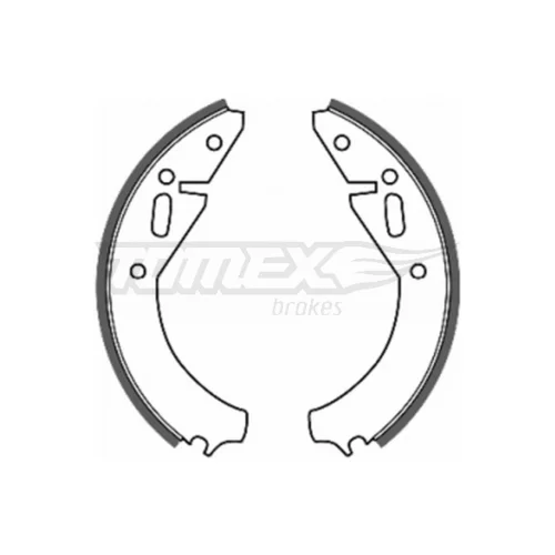 Sada brzdových čeľustí TOMEX Brakes TX 20-07