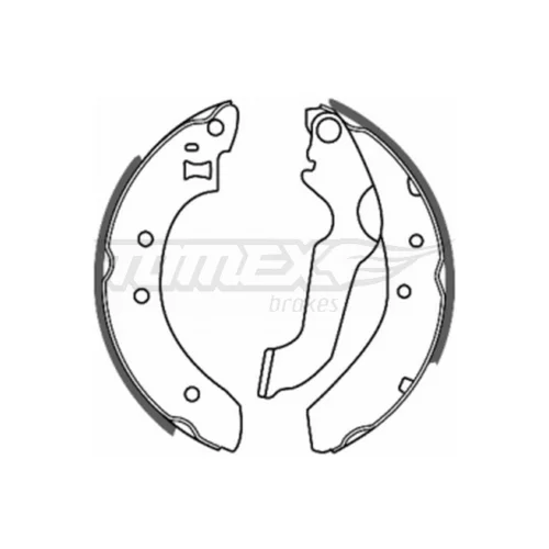 Sada brzdových čeľustí TOMEX Brakes TX 20-61