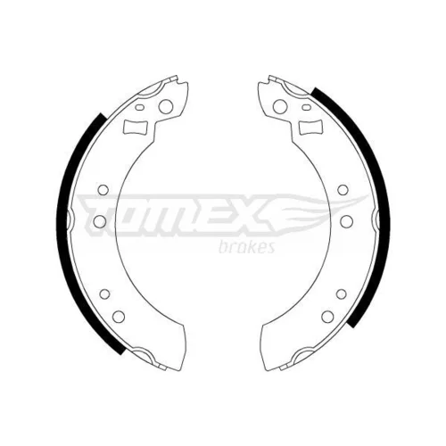 Sada brzdových čeľustí TOMEX Brakes TX 21-13