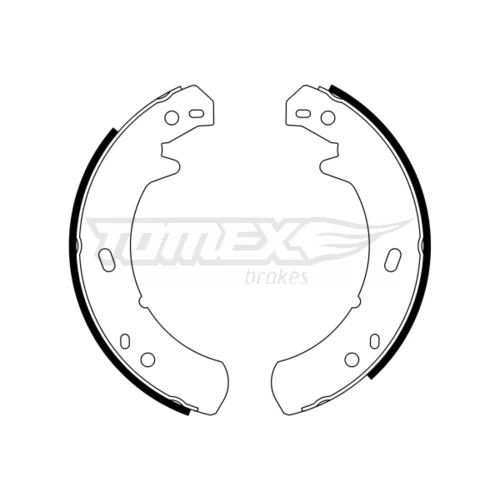 Sada brzdových čeľustí TOMEX Brakes TX 23-24