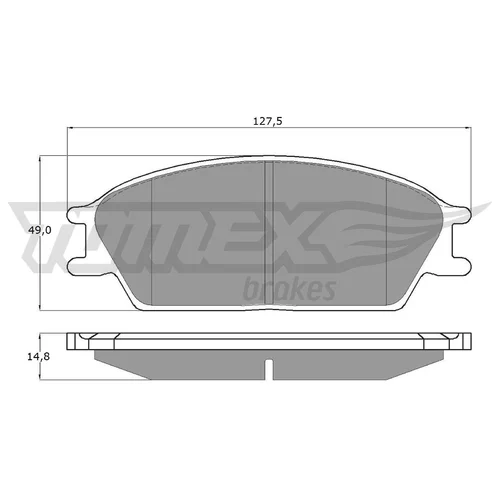 Sada brzdových platničiek kotúčovej brzdy TOMEX Brakes TX 11-06