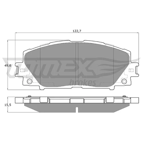 Sada brzdových platničiek kotúčovej brzdy TOMEX Brakes TX 19-35