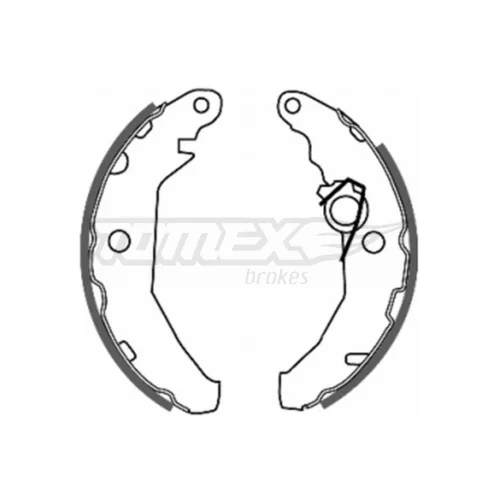 Sada brzdových čeľustí TOMEX Brakes TX 20-46