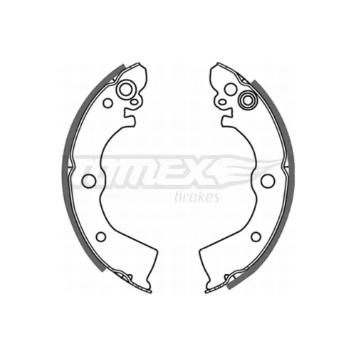 Sada brzdových čeľustí TOMEX Brakes TX 21-50