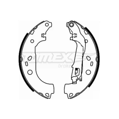 Sada brzdových čeľustí TOMEX Brakes TX 21-98