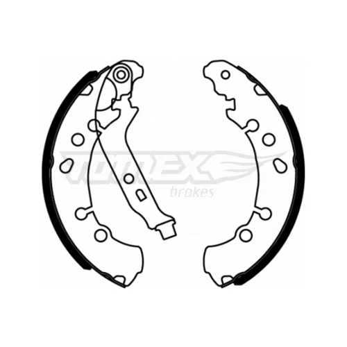 Sada brzdových čeľustí TOMEX Brakes TX 22-17