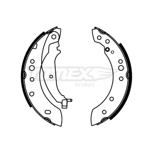 Sada brzdových čeľustí TOMEX Brakes TX 22-21