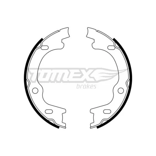 Sada brzdových čeľustí TOMEX Brakes TX 23-38