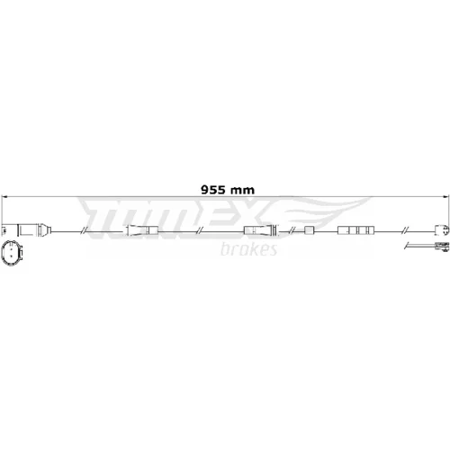 Výstražný kontakt opotrebenia brzdového obloženia TOMEX Brakes TX 31-22