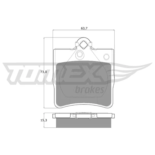 Sada brzdových platničiek kotúčovej brzdy TOMEX Brakes TX 12-29