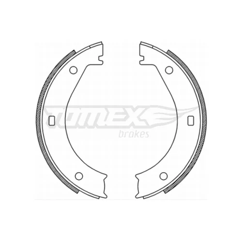 Sada brzdových čeľustí TOMEX Brakes TX 21-25