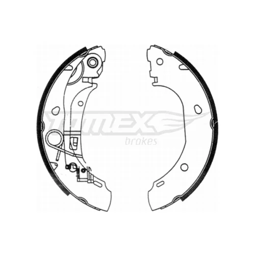 Sada brzdových čeľustí TOMEX Brakes TX 21-31