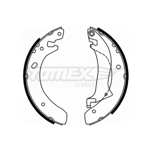 Sada brzdových čeľustí TOMEX Brakes TX 22-02