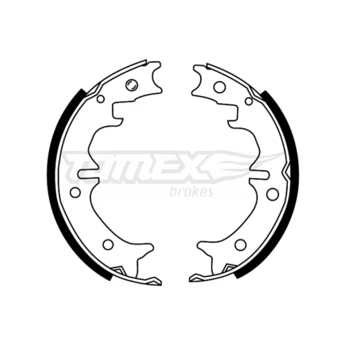 Sada brzdových čeľustí TOMEX Brakes TX 22-29