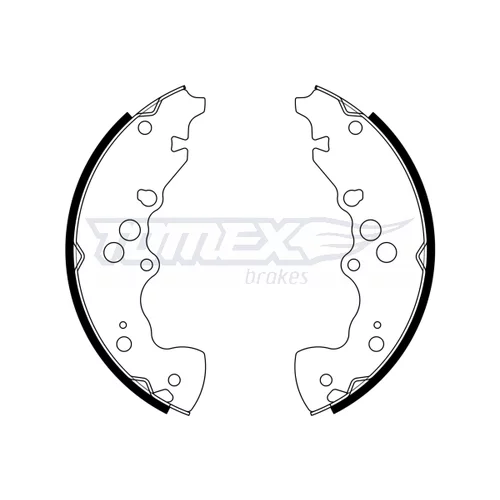 Sada brzdových čeľustí TOMEX Brakes TX 22-95