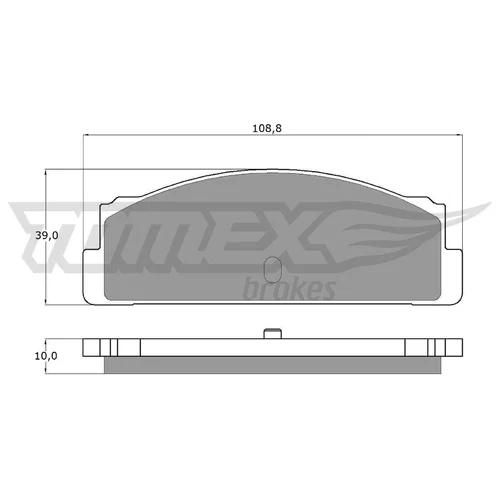 Sada brzdových platničiek kotúčovej brzdy TOMEX Brakes TX 10-24