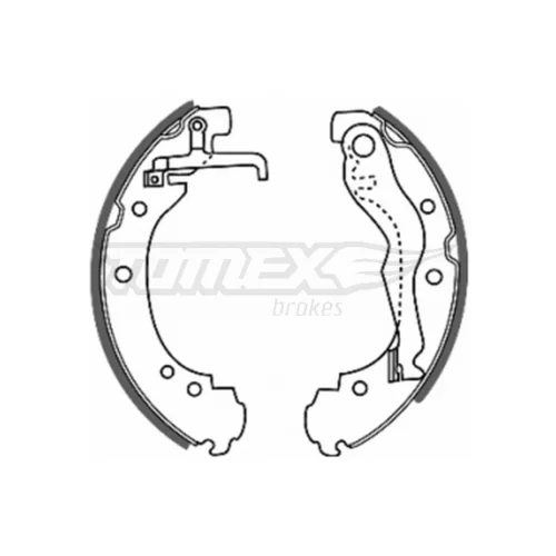 Sada brzdových čeľustí TOMEX Brakes TX 20-47