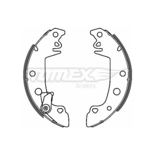 Sada brzdových čeľustí TOMEX Brakes TX 20-68