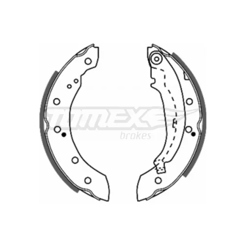 Sada brzdových čeľustí TOMEX Brakes TX 20-72