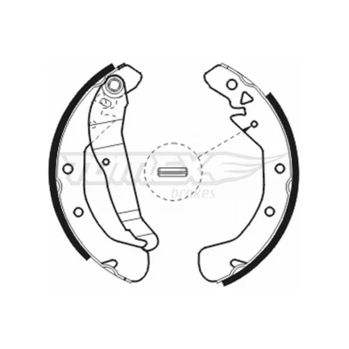 Sada brzdových čeľustí TOMEX Brakes TX 20-78