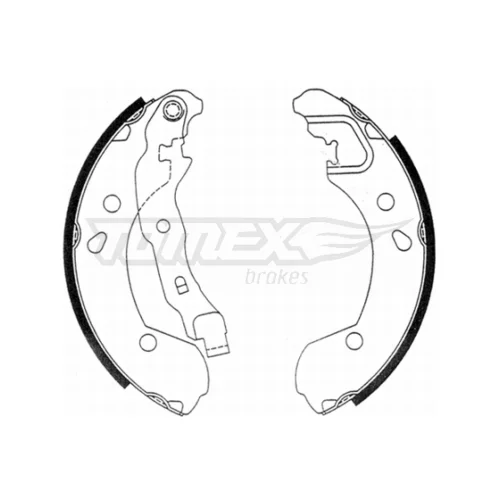 Sada brzdových čeľustí TOMEX Brakes TX 21-48