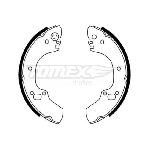 Sada brzdových čeľustí TOMEX Brakes TX 22-88