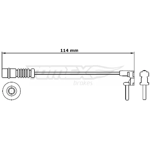 Výstražný kontakt opotrebenia brzdového obloženia TOMEX Brakes TX 30-69