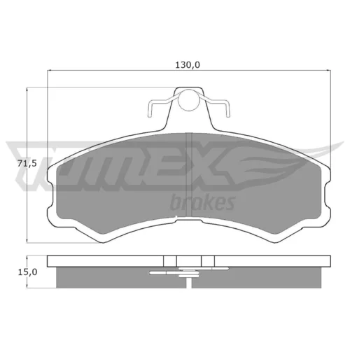 Sada brzdových platničiek kotúčovej brzdy TOMEX Brakes TX 10-45