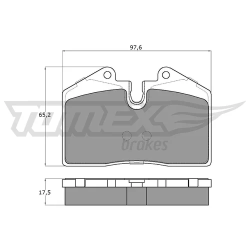 Sada brzdových platničiek kotúčovej brzdy TOMEX Brakes TX 18-02
