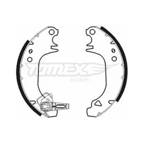 Sada brzdových čeľustí TOMEX Brakes TX 20-80