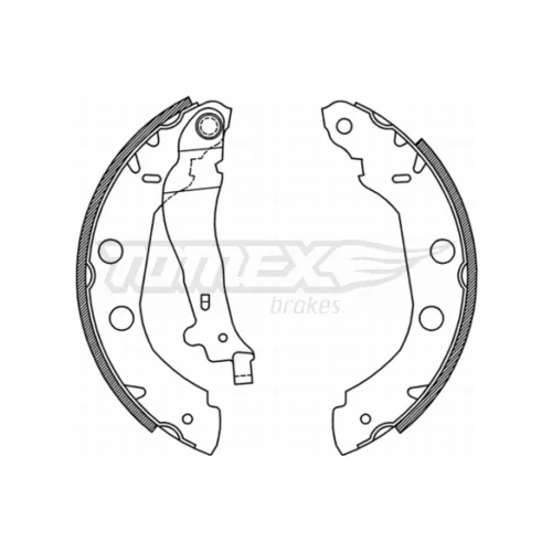 Sada brzdových čeľustí TOMEX Brakes TX 21-01