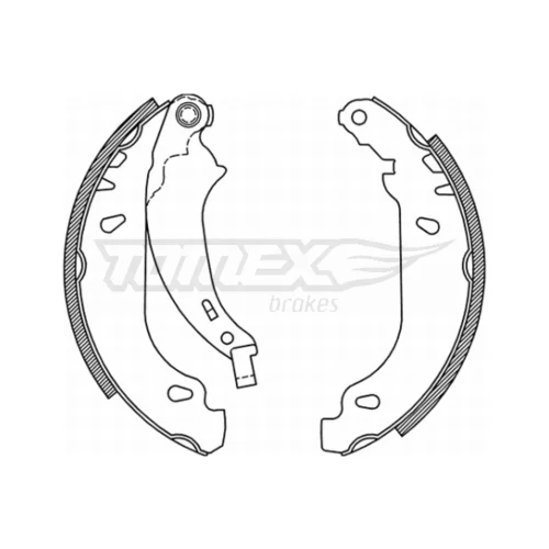 Sada brzdových čeľustí TOMEX Brakes TX 21-52