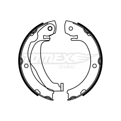 Sada brzdových čeľustí TOMEX Brakes TX 23-05