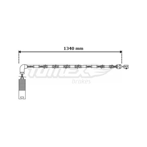Výstražný kontakt opotrebenia brzdového obloženia TOMEX Brakes TX 30-38