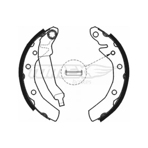 Sada brzdových čeľustí TOMEX Brakes TX 20-31