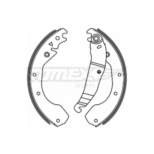 Sada brzdových čeľustí TOMEX Brakes TX 20-56