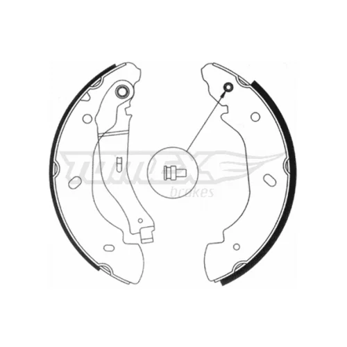 Sada brzdových čeľustí TOMEX Brakes TX 20-94