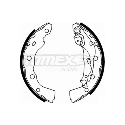 Sada brzdových čeľustí TOMEX Brakes TX 22-00