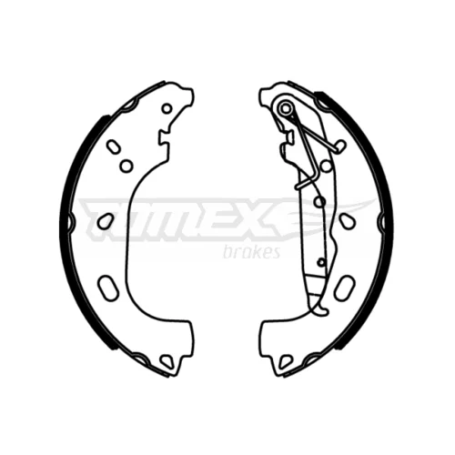 Sada brzdových čeľustí TOMEX Brakes TX 22-57