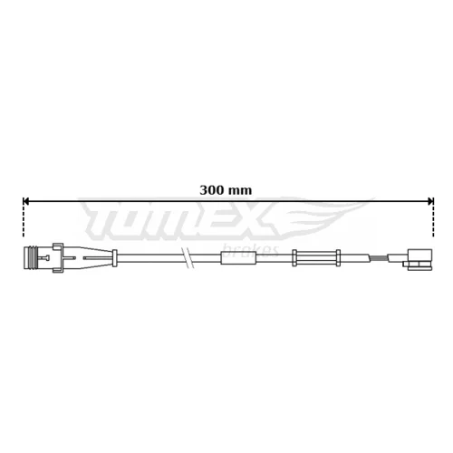 Výstražný kontakt opotrebenia brzdového obloženia TOMEX Brakes TX 30-70