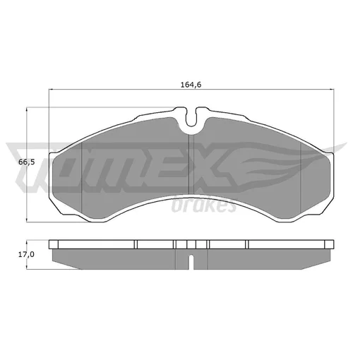 Sada brzdových platničiek kotúčovej brzdy TOMEX Brakes TX 11-11