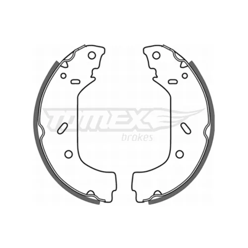 Sada brzdových čeľustí TOMEX Brakes TX 20-98